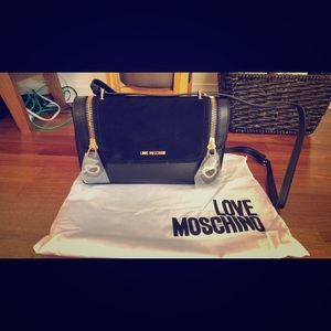 Brand New LOVE MOSCHINO black crossbody handbag